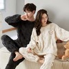 情侣睡衣女秋冬季法兰绒可爱卡通圆领套头卡通猪男士家居服珊瑚绒 商品缩略图1
