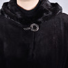 圣三利女装黑色中长款水貂皮SL114D002(01) 商品缩略图3