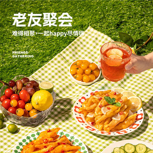 【99-50 199-100】小鹿胖胖无骨鸡爪1000克*2罐蒜香酸辣开袋即食零食小吃（顺丰包邮） 商品图5