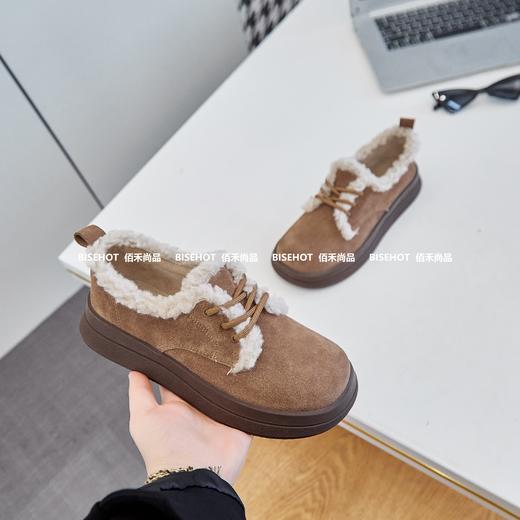 新品浅帮磨砂皮毛绒休闲棉鞋394B35565（W） 商品图4