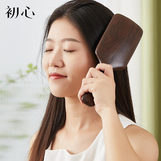 初心| 黑檀方形气囊按摩梳 商品图2