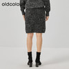 oldcolour冬季新款设计感时尚高腰显瘦遮胯短款半身裙女O44064405 商品缩略图4