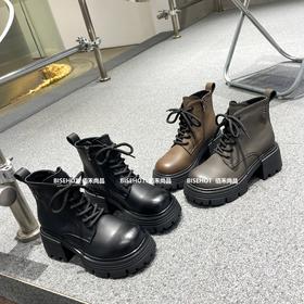 新品厚底加绒女士百搭时尚增高矮靴919B35528（W）