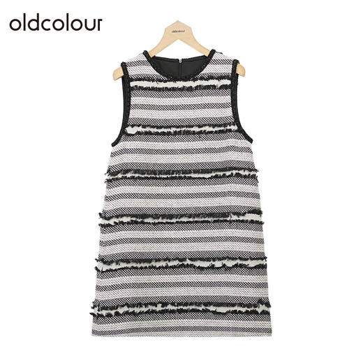 oldcolour长袖连衣裙冬季新款宽松通勤内搭两件套女GO41103919 商品图3