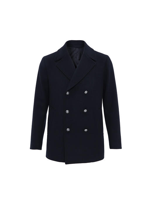 callisto日蚀蓝羊毛混纺大衣 FSFEC058C 商品图0