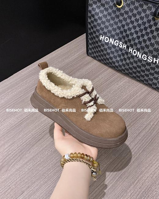 新品浅帮磨砂皮毛绒休闲棉鞋394B35565（W） 商品图8