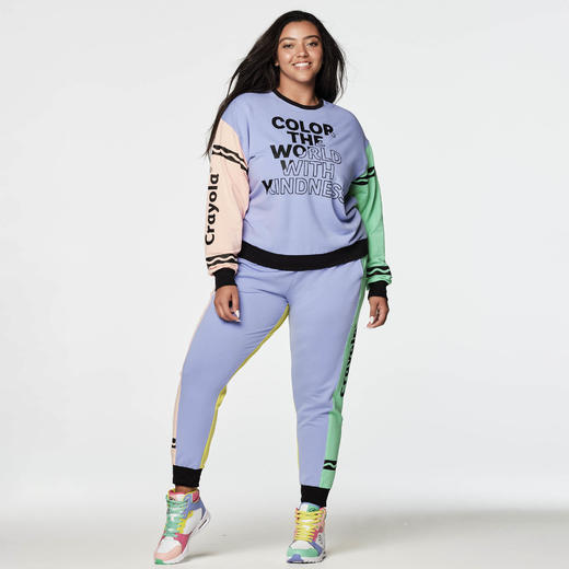 【乐刻甄选】Zumba WearCrayola联名系列畅销款长袖Z1T000394 商品图6