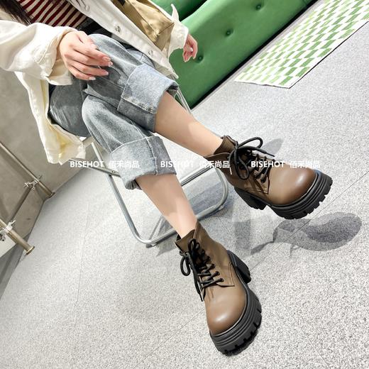 新品厚底加绒女士百搭时尚增高矮靴919B35528（W） 商品图5