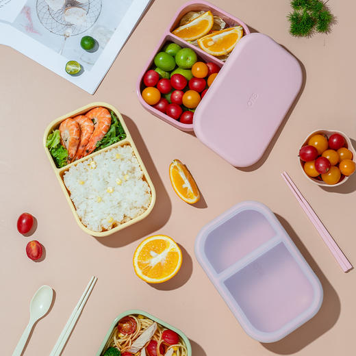 OTB铂金硅胶冰激凌分格饭盒 商品图6