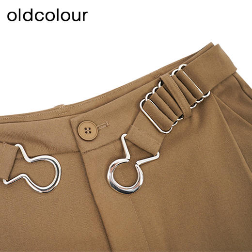 oldcolour设计感休闲裤冬季新款直筒宽松气质长裤女GO41073903 商品图4