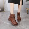 新品女士牛皮加绒软底软面女矮靴803B35517（W） 商品缩略图2