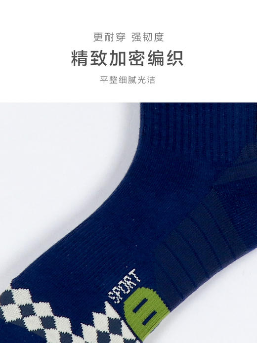 秋冬新品男士运动半毛圈保暖防滑减震舒张圈网眼透气男袜 商品图8