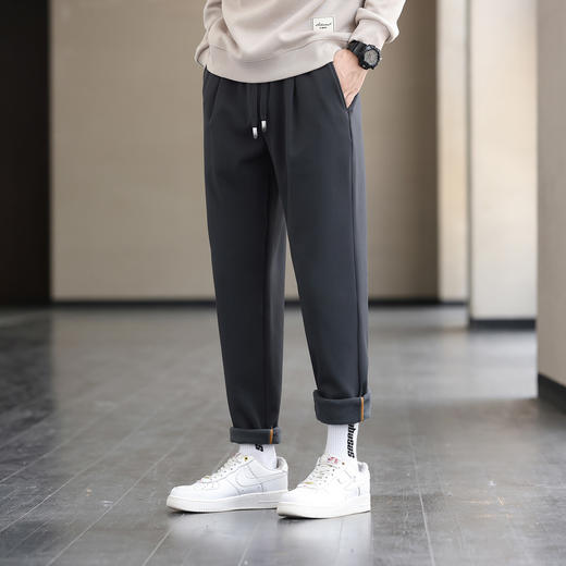 【远红外发热+抗菌】圣得西冬款加绒加厚宽松系带休闲长裤2362915728 商品图3