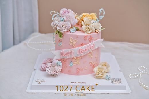 1027CAKE |  精致韩式豆沙裱花蛋糕 （需提前1周预定） 商品图0