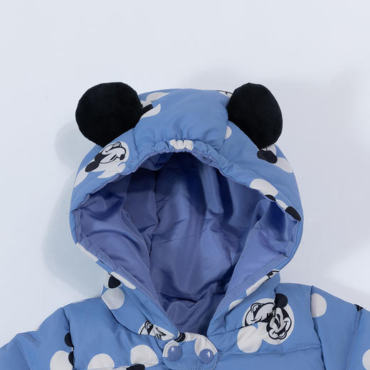 迪士尼秋冬新款防风保暖连体服男宝宝哈衣爬服234L959
 商品图5