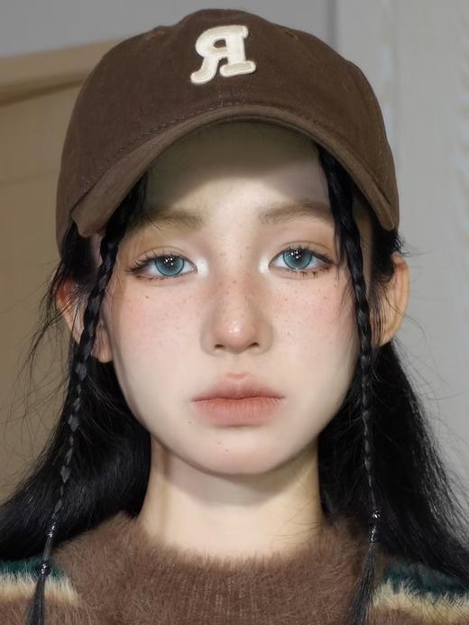 Kumicon旗下｜冰透琉璃&冰透咖啡｜14.0mm白狮参考着色中大直径  月抛  2片 商品图5