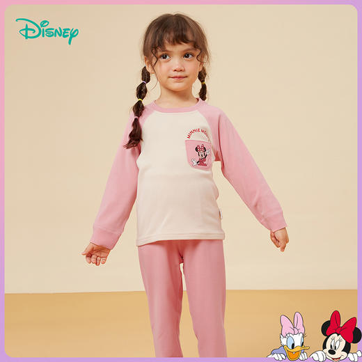 迪士尼童装女童套装可爱米妮保暖长袖家居服舒适柔软年秋新品ZD3CT003
 商品图2