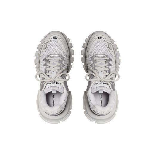 BALENCIAGA 巴黎世家 男士刺绣徽标网布老爹鞋 浅灰色 700873 W3RF1 1110 商品图3