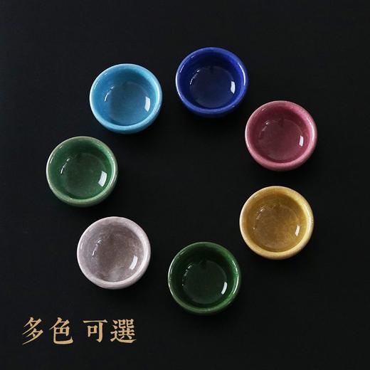 文房四宝小笔洗水碟水碗砚台毛笔茶杯五彩冰裂杯子陶瓷多功能墨碟 商品图1