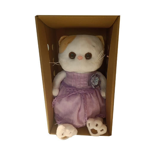 Budibasa Li-Li猫+薰衣草连衣裙, 27cm (毛绒玩具)BUDCLK27-026 商品图0