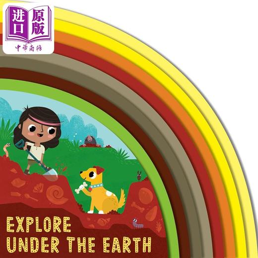 【中商原版】Explore Under the Earth 探索地下世界 英文原版进口图书 儿童绘本 知识科普图画书 纸板书 商品图1