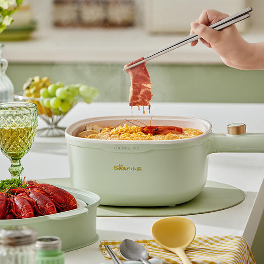 【小程序】小熊(Bear)电煮锅 电火锅 小电锅 电热锅 3L多功能电蒸锅 电炒锅一体 学生宿舍泡面火锅 配蒸笼丨DRG-E30N2 商品图2