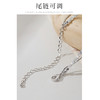 Oflye潮流饰品 法式复古双层碎银子珍珠项链女小众设计感颈链时尚气质轻奢锁骨链 商品缩略图1