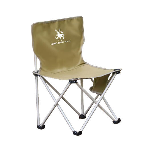 徽羚羊 云休 户外折叠椅子便携小凳子折叠椅（卡其色）加大号  39*39*65CM HLY-ZDY-22054 商品图0