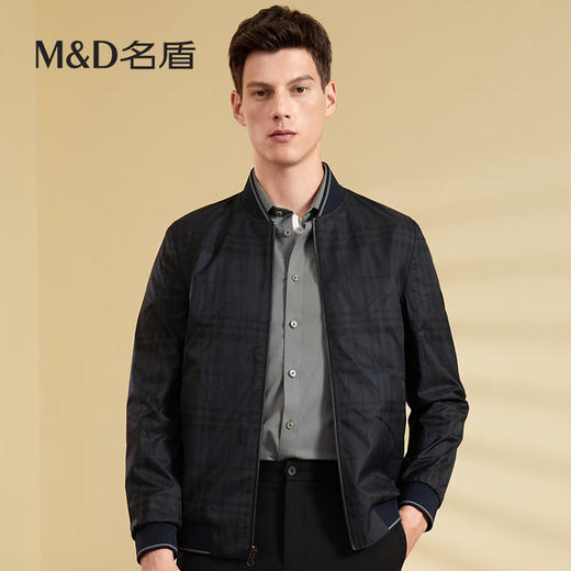 【名盾】MD名盾立领夹克男秋冬新款双面穿外套商务休闲91555 商品图2