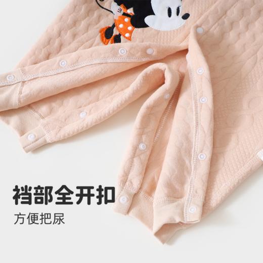 秋冬新款夹棉侧开连体衣柔软舒适哈衣打底衣爬爬服ZD4CL003
 商品图3