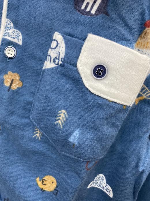 反季5折清仓/松植屋男童《滑板狗》长袖绒布套装儿童全棉绒布睡衣家居服 清仓款不退换 介意者慎拍！ 商品图4