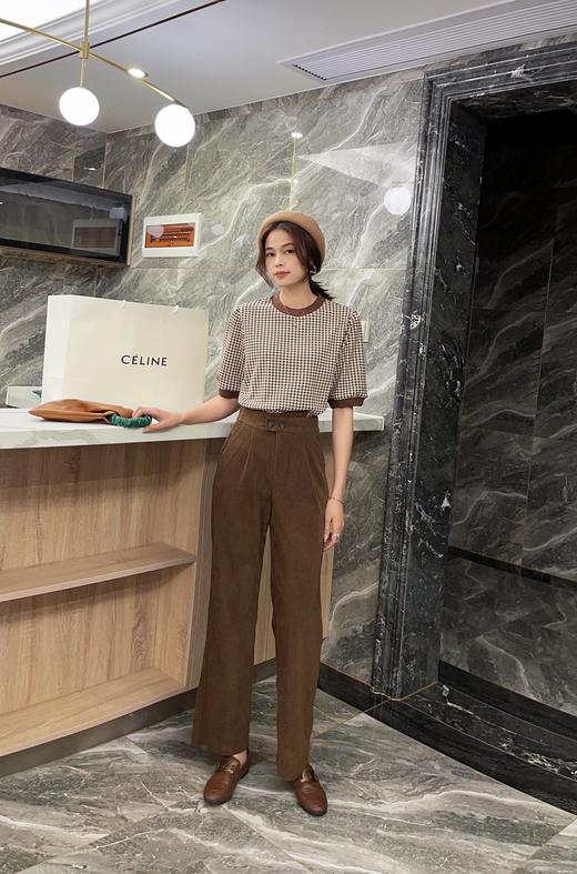 2967#高腰垂感宽松拖地裤 商品图0