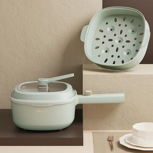 【小程序】小熊(Bear)电煮锅 电火锅 小电锅 电热锅 3L多功能电蒸锅 电炒锅一体 学生宿舍泡面火锅 配蒸笼丨DRG-E30N2 商品图10