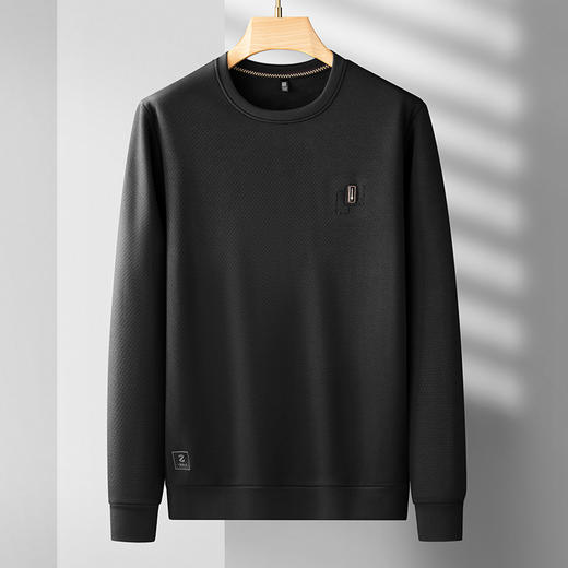 【新款DDS】大依优型大码男装加绒卫衣休闲加肥加大男士胖子大码内搭上衣 商品图2