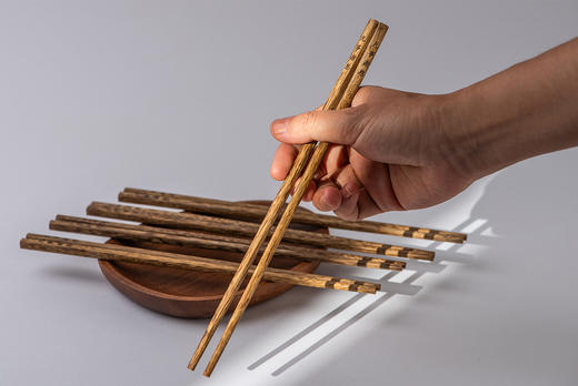常常喜乐鸡翅木筷子10双/盒 商品图1