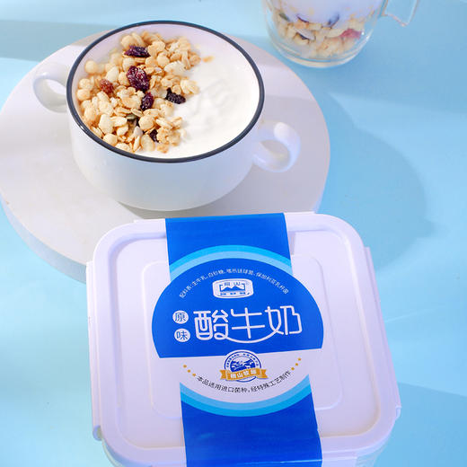 【3-7天发货】相山 酸牛奶 原味/桂花味 2桶装 1kg*2 商品图0