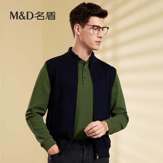 【商场同款】MD名盾针织背心男士秋冬新款拉链无袖保暖外套24554 商品图1
