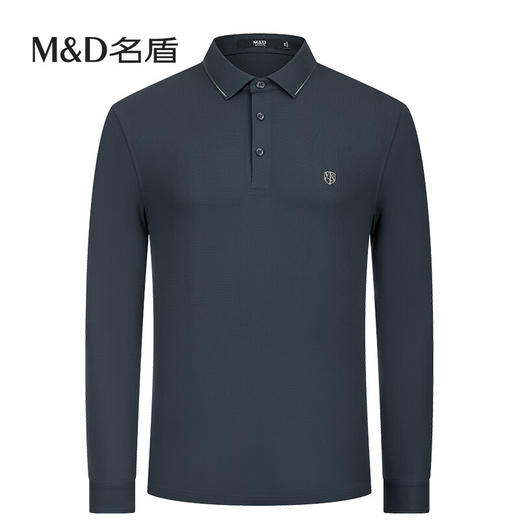 MD名盾男士长袖polo衫秋冬新品商务休闲中青年翻领长袖上衣11596 商品图1