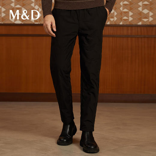 MD名盾羽绒裤男秋冬白鹅绒商务休闲直筒长裤厚款青年加绒保暖秋裤 商品图4