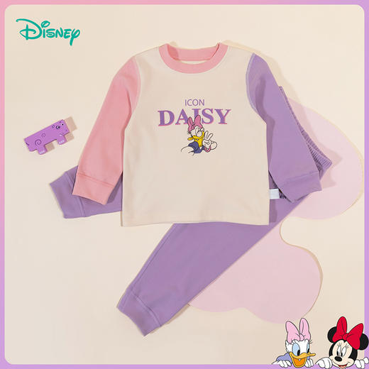 迪士尼童装女童套装可爱米妮保暖长袖家居服舒适柔软年秋新品ZD3CT003
 商品图7