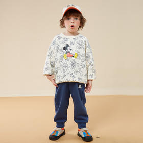 春秋男童卫衣卫裤套装米奇印花中大童运动休闲套装ZD3CT013
