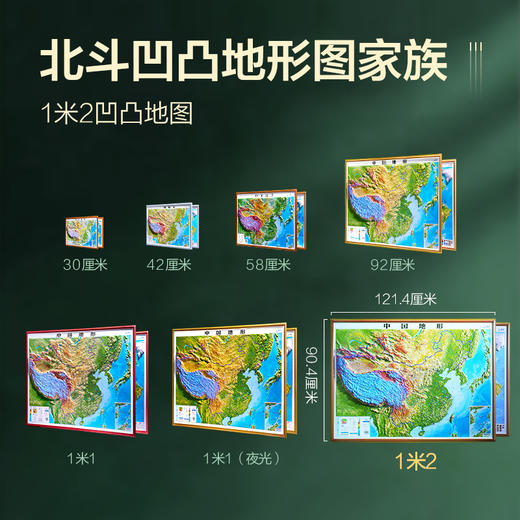 北斗凹凸立体地形图 商品图4