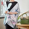 SAINTJOY/上久楷女式真丝披肩 合乐连年·灰绿色 PJS20002 商品缩略图2