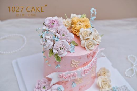 1027CAKE |  精致韩式豆沙裱花蛋糕 （需提前1周预定） 商品图2