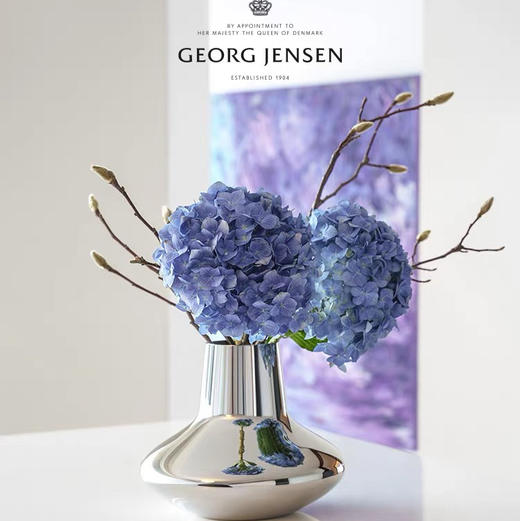 Georg Jensen乔治杰生北欧家居简约花瓶客厅餐桌摆件生日乔迁礼物 商品图3