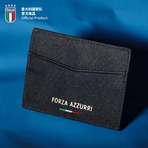 意大利国家队官方商品 | 刺绣深蓝多层卡包卡片夹足球迷周边礼物 商品图1