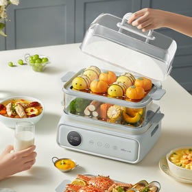 【小程序】小熊电蒸锅 蒸蛋器 蒸锅家用 电蒸笼 多功能早餐包子电热煮锅 大容量可预约定时不锈钢蒸盘DZG-P20W7