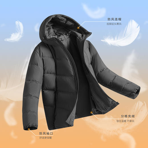匹克【中厚羽绒服 男女同款】秋冬防风保暖外套男士情侣羽绒男女上衣DF534301/DF534302 商品图0
