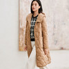 玳莎连帽轻量感羽绒服女式冬季新款休闲宽松复古中长款外套  DD41305 商品缩略图1