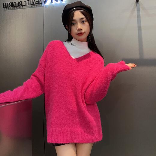 101WSV领带围巾长袖毛织上衣30925（红） 冬季 301034032105 商品图3